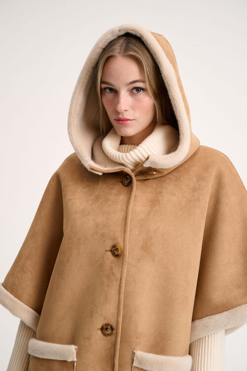 Luisa Spagnoli Spray - Mantella dettagli faux fur Sconto