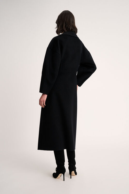 Luisa Spagnoli Sondaggio - Cappotto in panno di lana Saldi Di Fabbrica