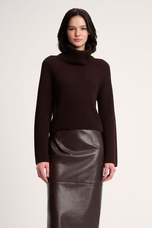 Luisa Spagnoli Magnus - Pullover dolcevita a coste Saldi