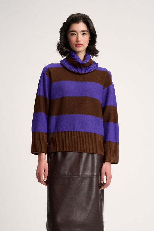 Luisa Spagnoli Marsupio - Pullover a righe Offerte