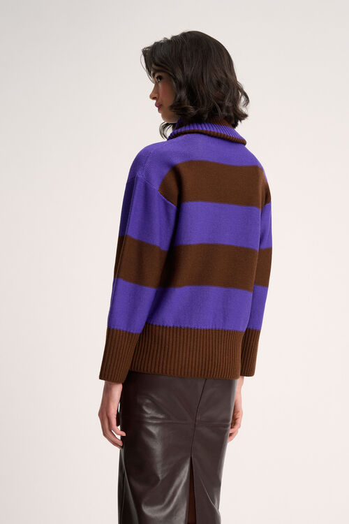 Luisa Spagnoli Marsupio - Pullover a righe Offerte
