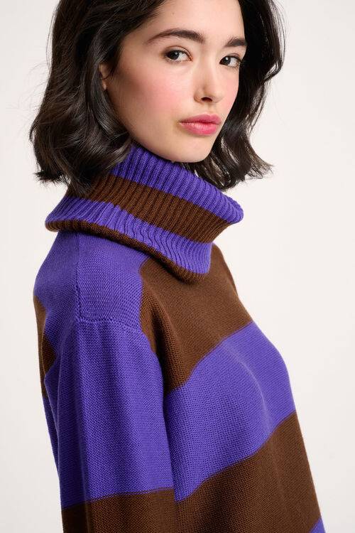 Luisa Spagnoli Marsupio - Pullover a righe Offerte