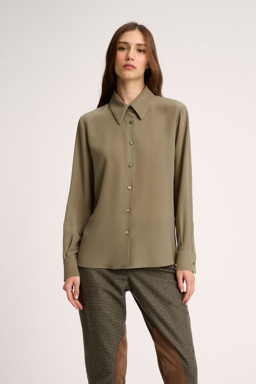 Luisa Spagnoli Limonaia - Camicia in seta In Saldo
