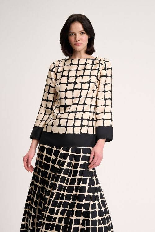 Luisa Spagnoli Leggio - Blusa a quadri Pezzi Unici