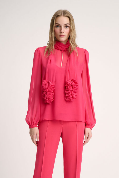 Luisa Spagnoli Lola - Blusa con ruches Qualità Garantita
