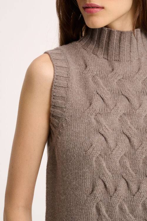Luisa Spagnoli Chiusura - Gilet a collo alto Sconto