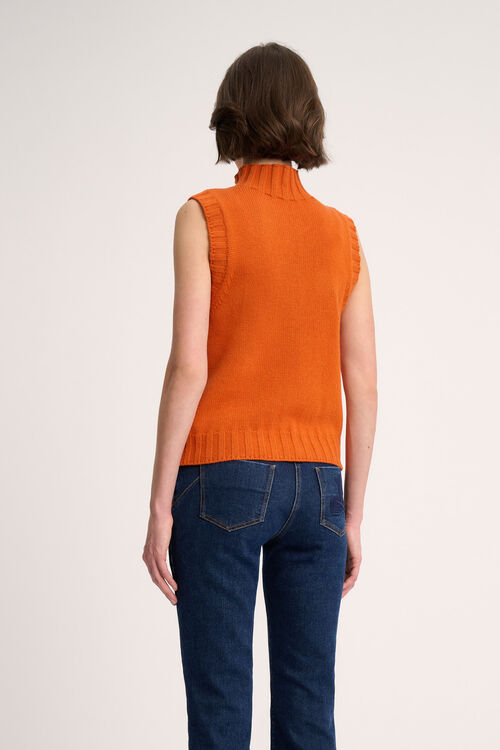 Luisa Spagnoli Chiusura - Gilet a collo alto Economico