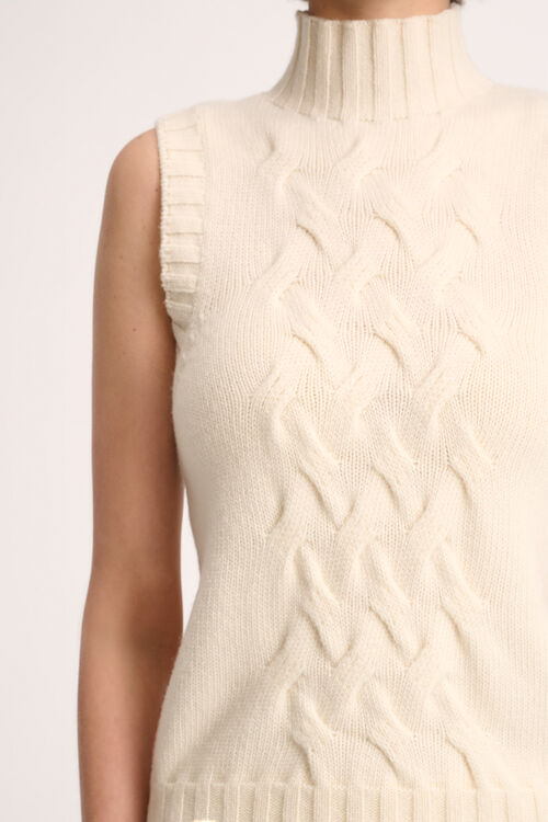 Luisa Spagnoli Chiusura - Gilet a collo alto Saldi