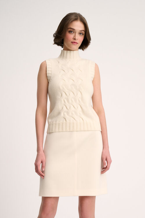 Luisa Spagnoli Chiusura - Gilet a collo alto Saldi