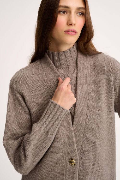 Luisa Spagnoli Canolo - Cardigan in misto cashmere Negozi Online