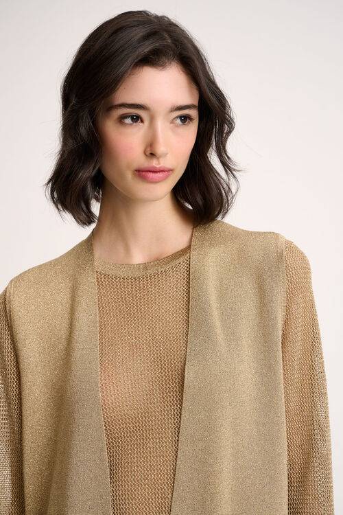 Luisa Spagnoli Zio - Gilet in lurex Acquista Ora