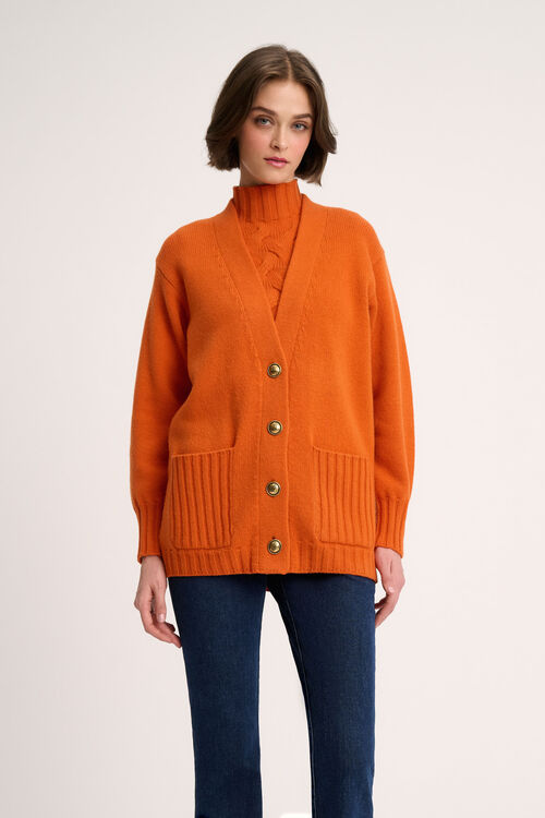 Luisa Spagnoli Canolo - Cardigan in misto cashmere Sostegno trimestrale