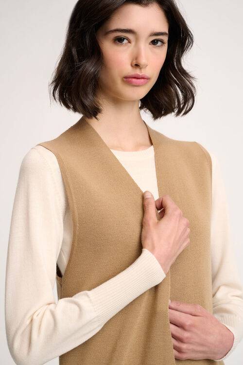 Luisa Spagnoli Menna - Gilet in maglia Fino Al -60%