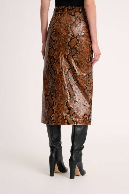 Luisa Spagnoli Francia - Gonna in pelle - Fashion Show Promozione