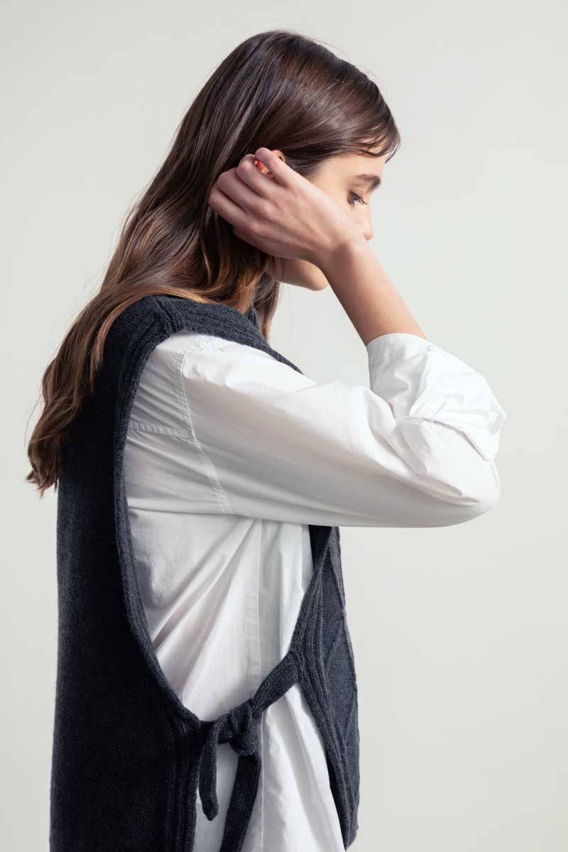 Rifò DELIA Gilet Collo Alto Lana Rigenerata Saldi