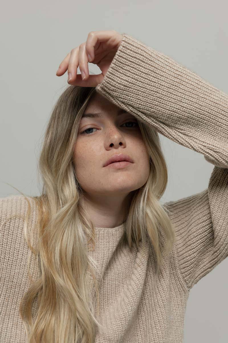 Rifò MELISSA Maglia Girocollo Donna Cashmere Rigenerato Saldi Di Fabbrica