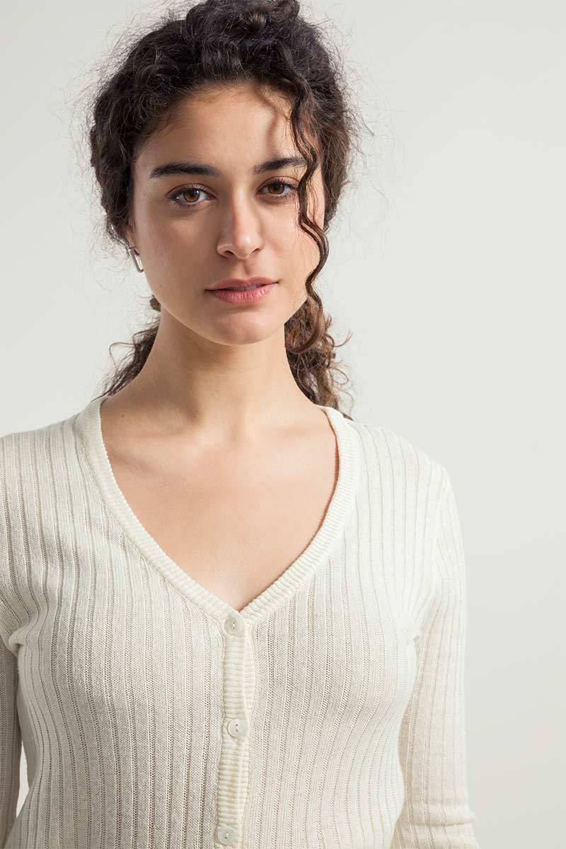 Rifò REALMA Cardigan Donna Seta Rigenerata Moda