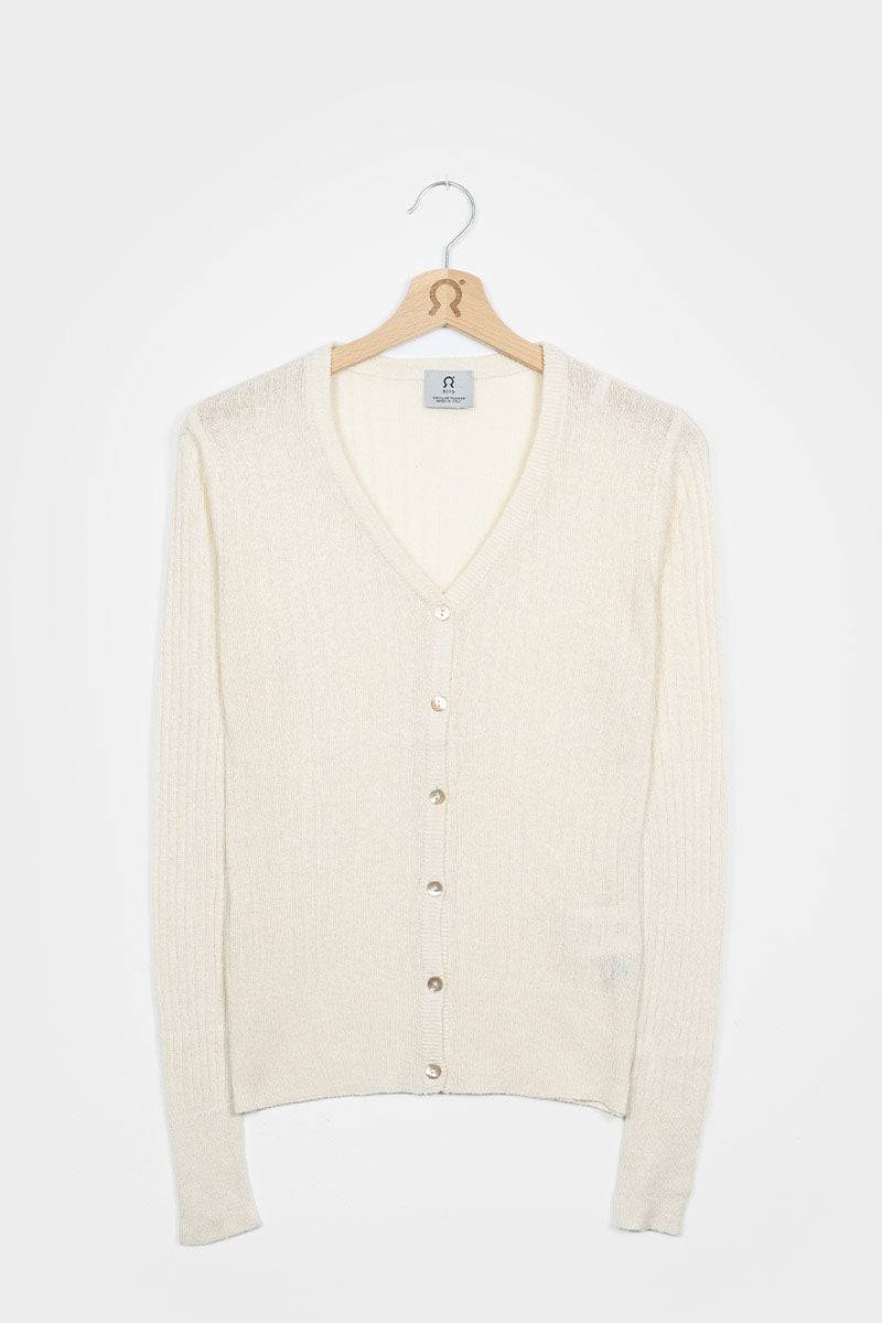Rifò REALMA Cardigan Donna Seta Rigenerata Moda