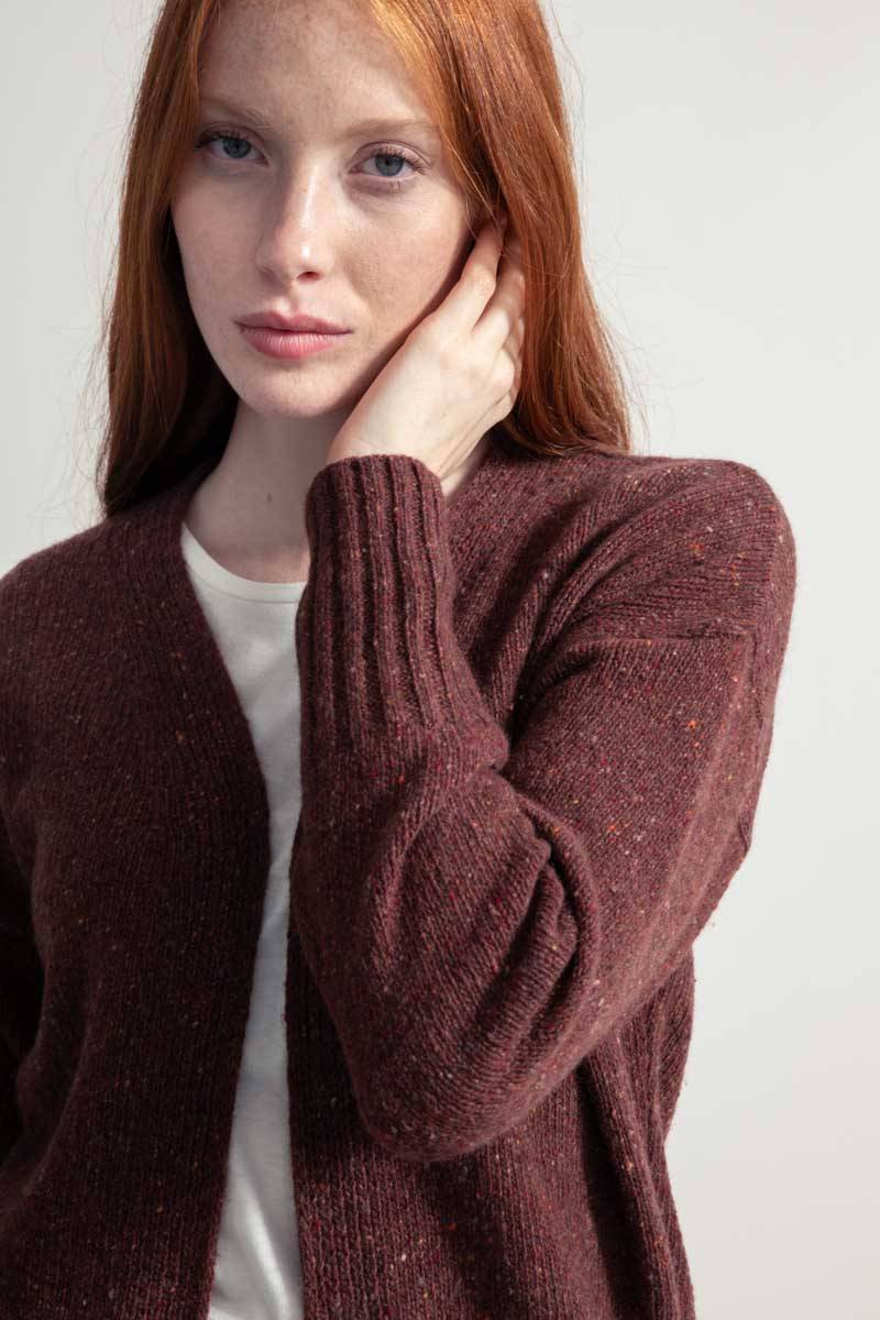 Rifò PALOMA Cardigan Donna Cashmere Rigenerato Trasporto libero internazionale