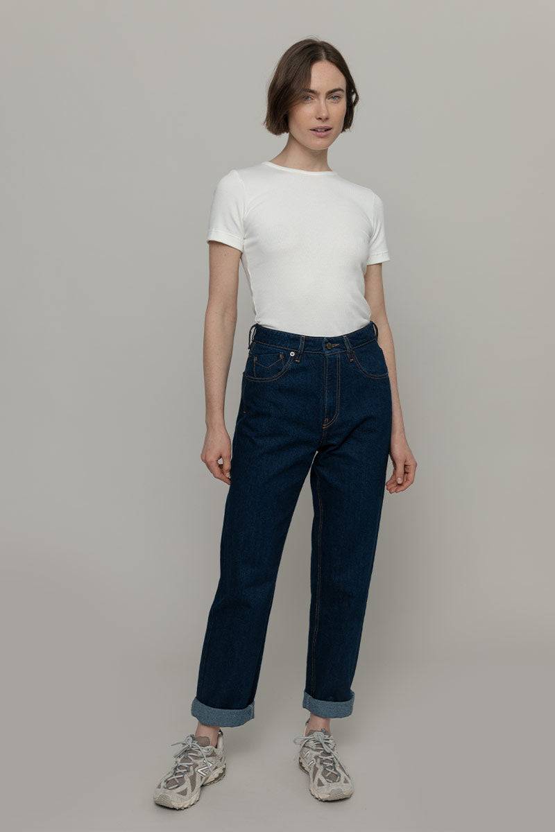 Rifò AGLAIA Pantaloni Jeans Donna Cotone Rigenerato Qualità