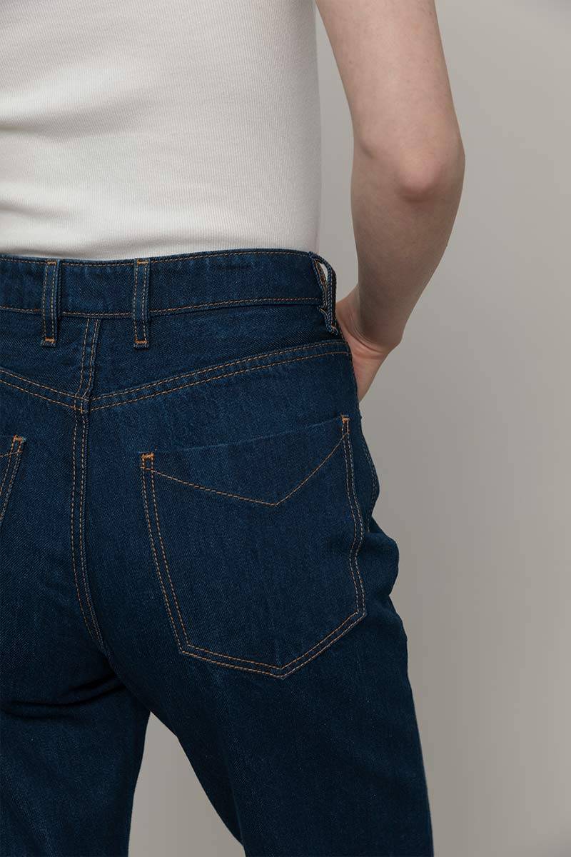 Rifò AGLAIA Pantaloni Jeans Donna Cotone Rigenerato Qualità