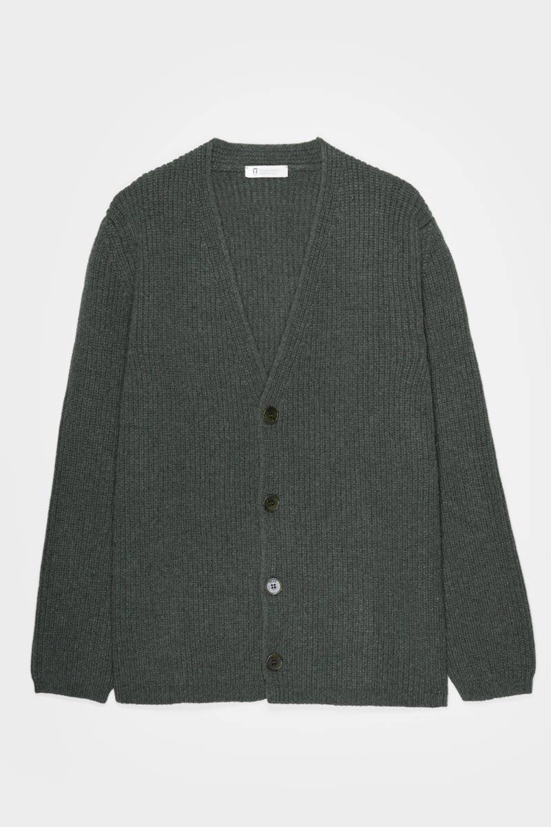Rifò CLETO Cardigan Unisex Lana Rigenerata Esporta salva