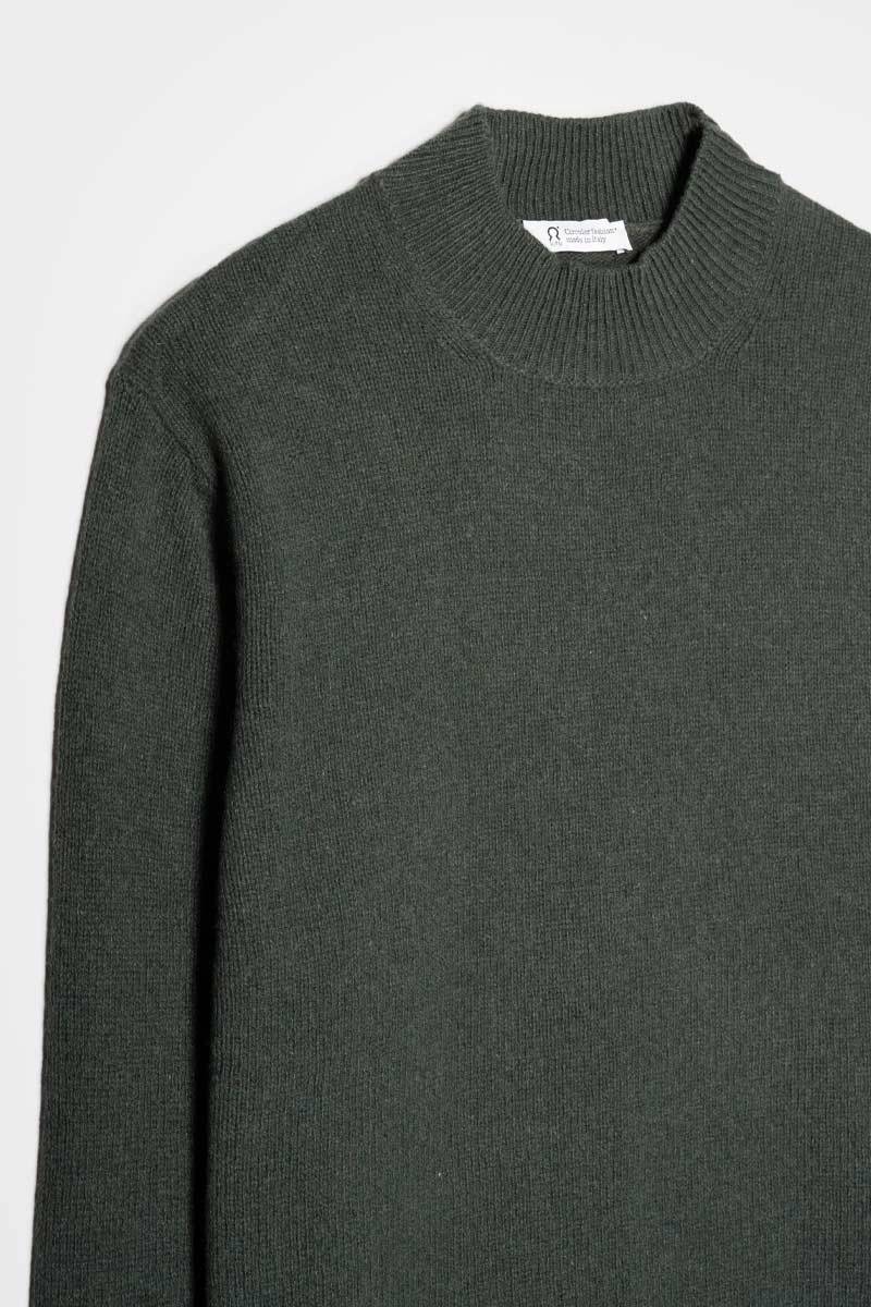 Rifò CLEMENTE Maglia Collo Alto Uomo Cashmere Rigenerato Promozione