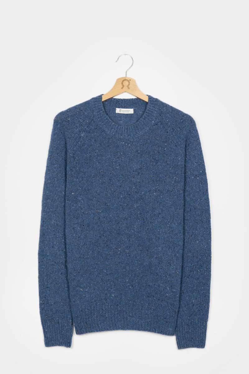 Rifò ALFREDO Maglia Girocollo Unisex Cashmere Rigenerato Pezzi Unici