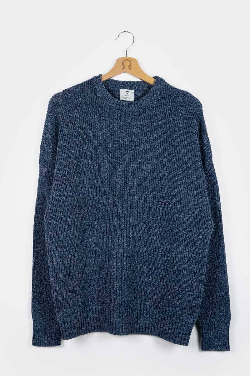 Rifò COSIMO Maglia Uomo Cotone Jeans Rigenerato Outlet