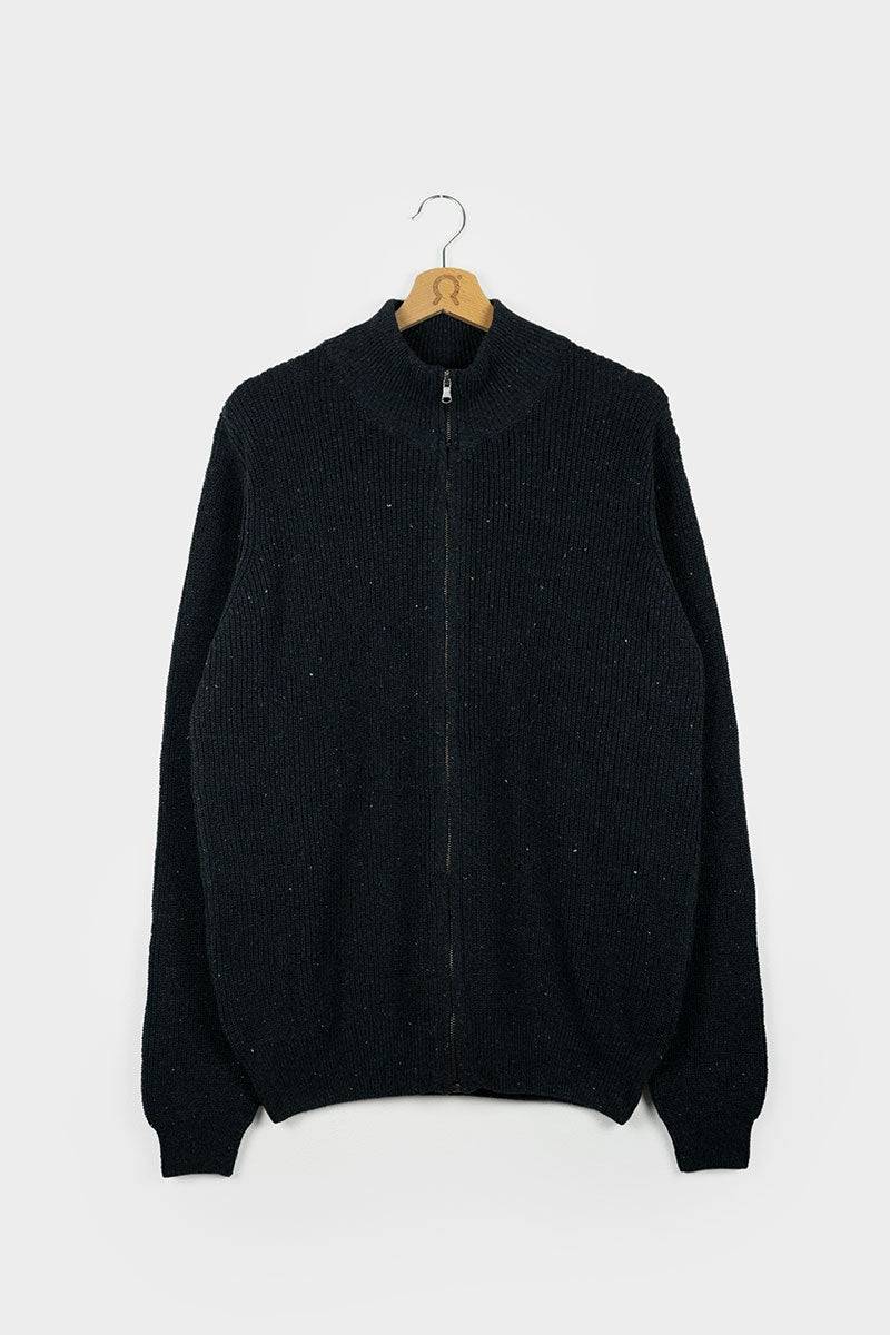 Rifò DUCCIO Cardigan Uomo Cotone Jeans Rigenerato In Vendita
