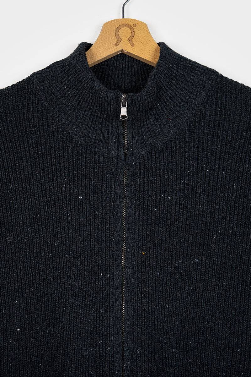 Rifò DUCCIO Cardigan Uomo Cotone Jeans Rigenerato In Vendita