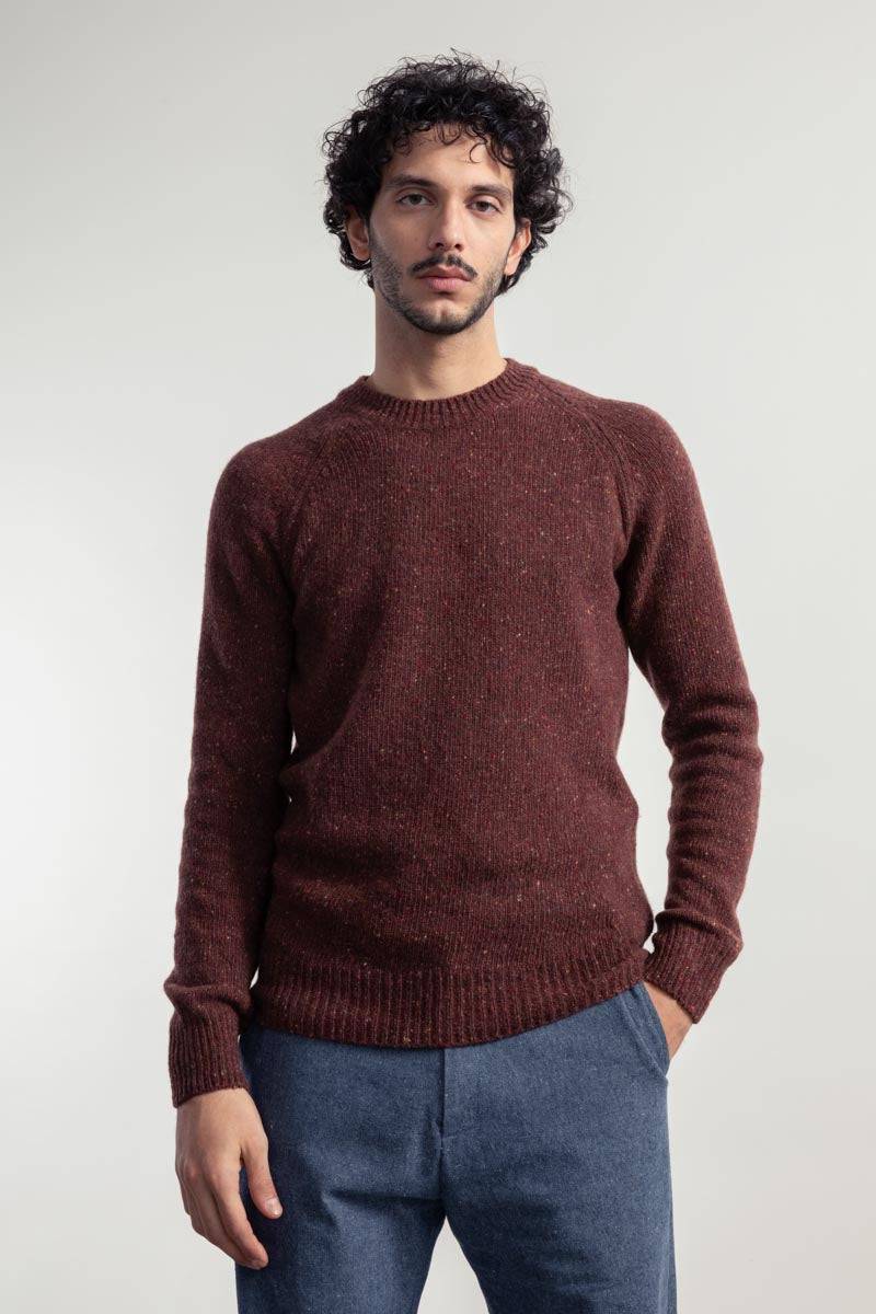 Rifò ALFREDO Maglia Girocollo Unisex Cashmere Rigenerato Saldi