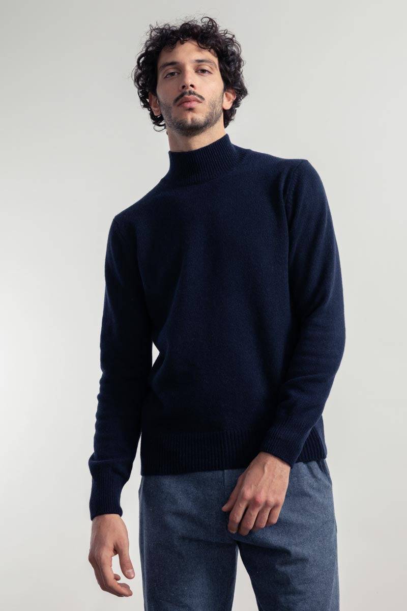 Rifò CLEMENTE Maglia Collo Alto Uomo Cashmere Rigenerato Offerte