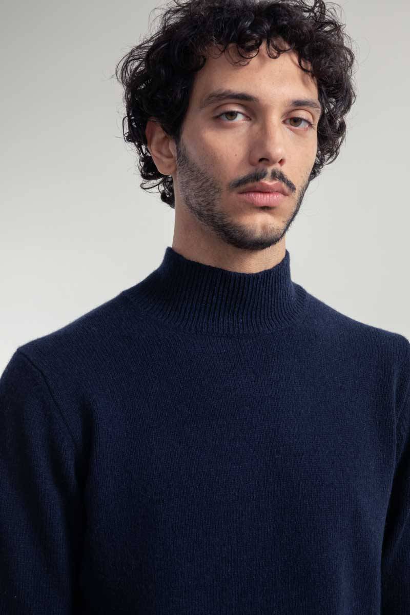 Rifò CLEMENTE Maglia Collo Alto Uomo Cashmere Rigenerato Offerte