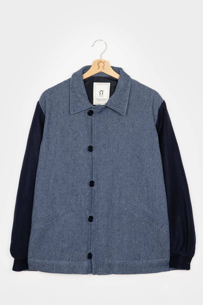 Rifò LEONE Giacca Bomber Unisex Lana Rigenerata Moda