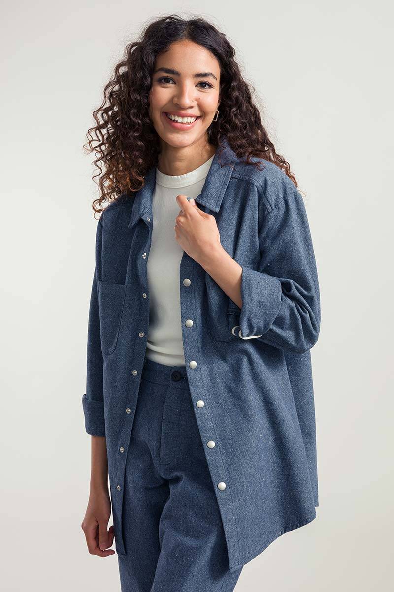 Rifò JO Camicia Giacca Unisex Jeans Rigenerato Italy