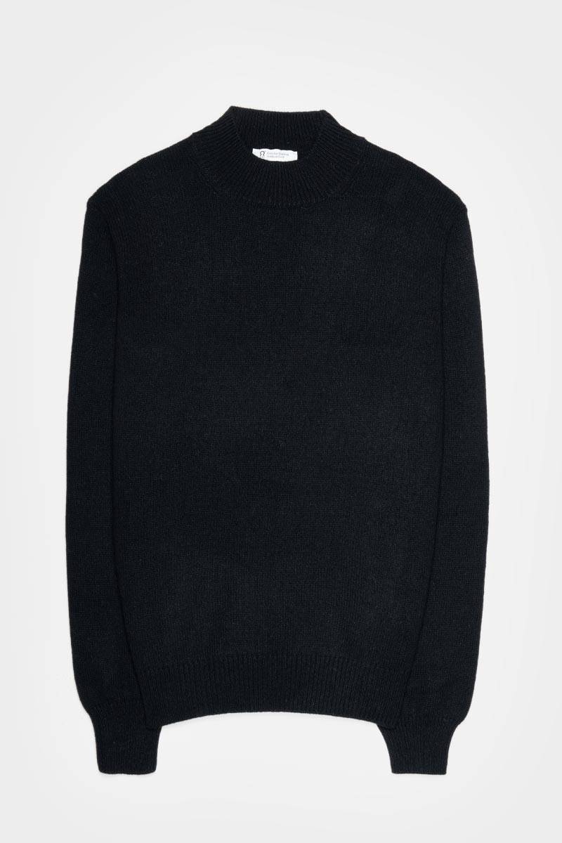 Rifò CLEMENTE Maglia Collo Alto Uomo Cashmere Rigenerato Nuovo