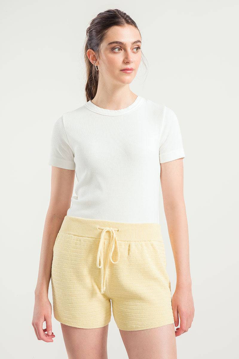 Rifò STELLA Shorts in Maglia Donna Cotone Rigenerato Qualità