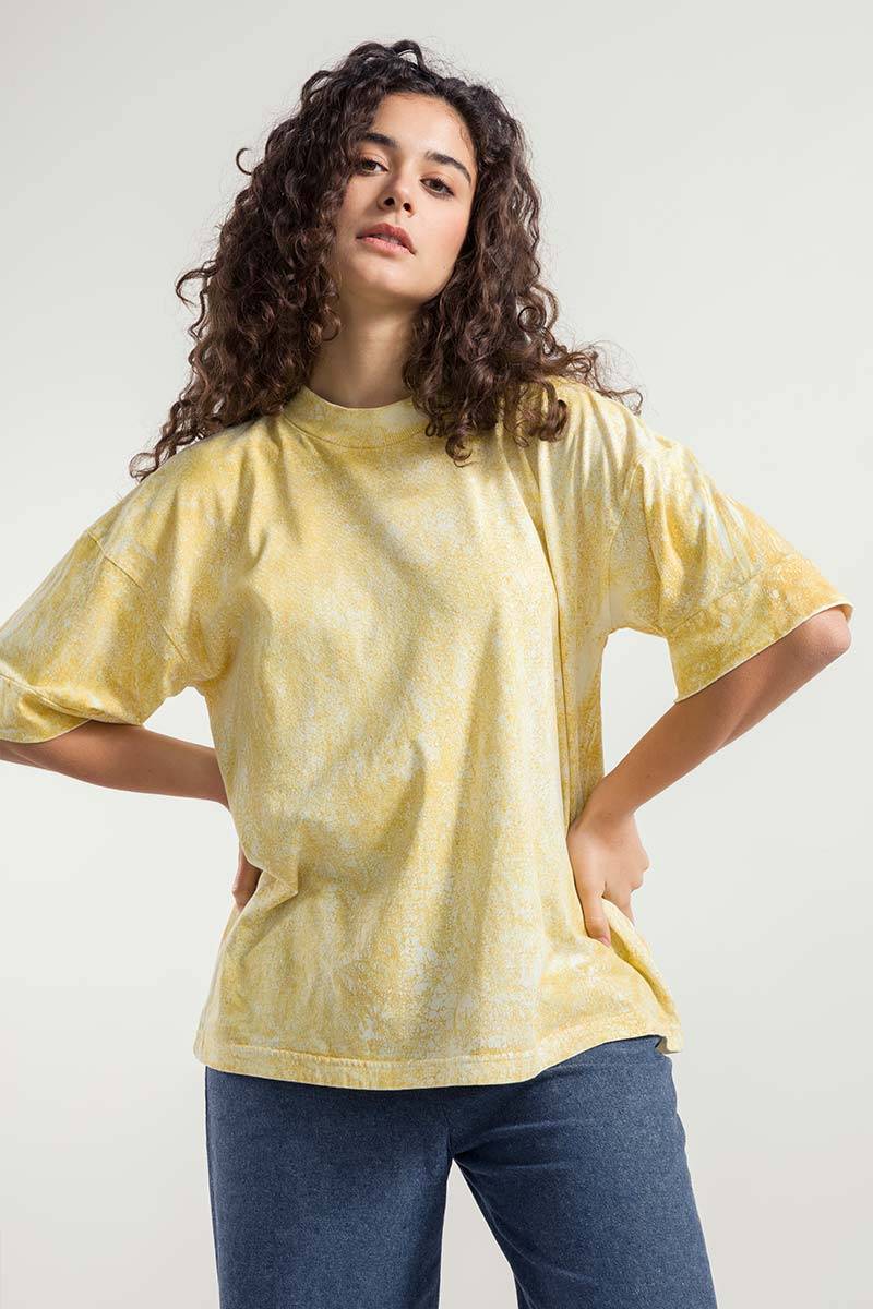 Rifò RAKU T-Shirt Oversize Unisex Cotone Rigenerato Pezzi Unici