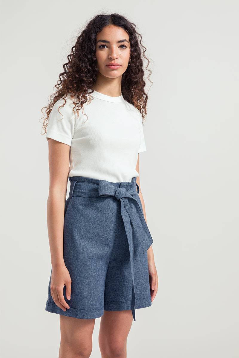 Rifò BERTA Shorts Donna Jeans Rigenerato Qualità Garantita