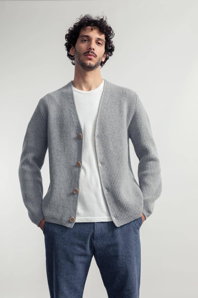 Rifò CLETO Cardigan Unisex Lana Rigenerata Shopping Online