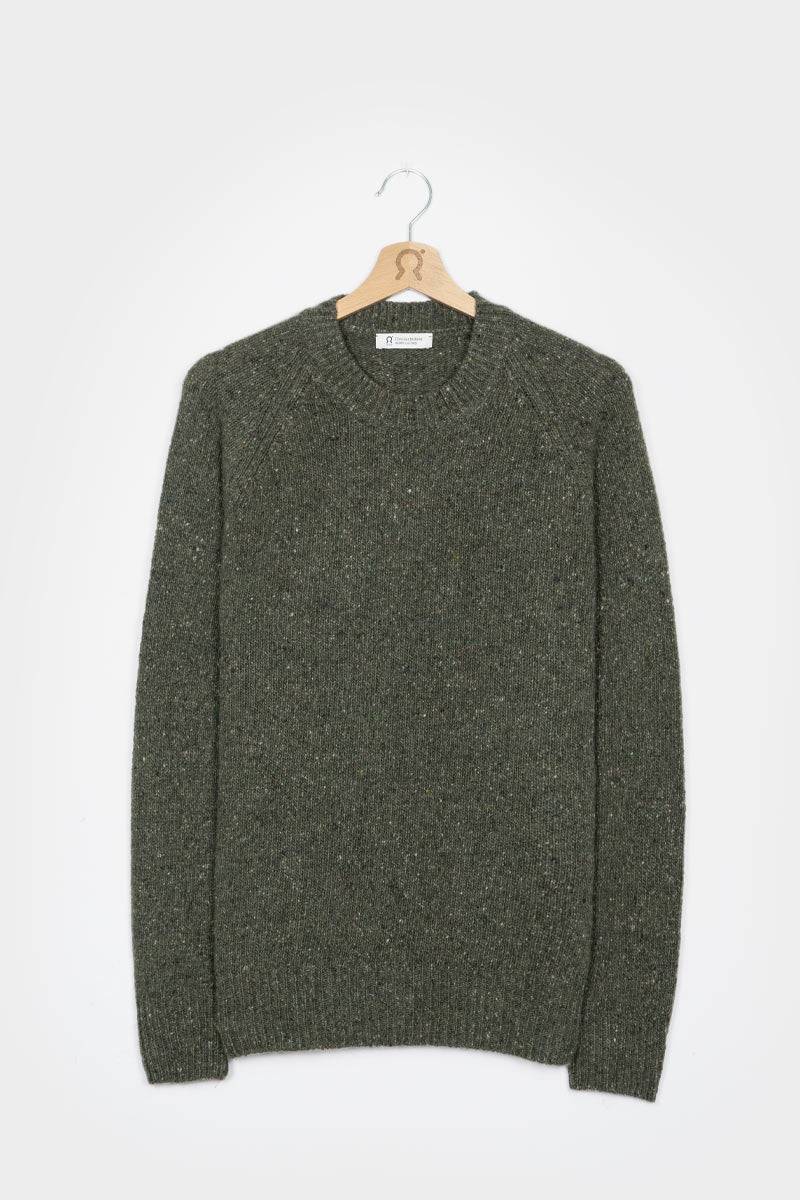 Rifò ALFREDO Maglia Girocollo Unisex Cashmere Rigenerato Prezzo Ridotto