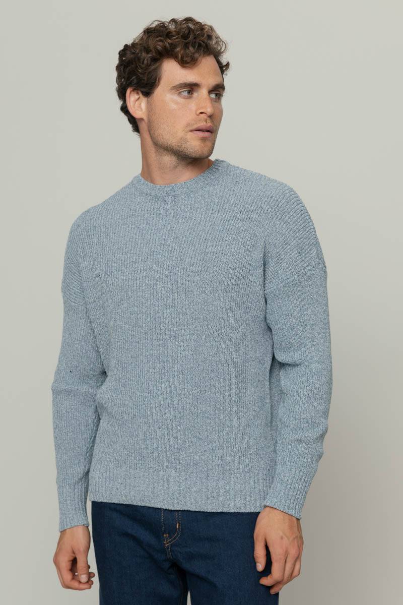 Rifò COSIMO Maglia Uomo Cotone Jeans Rigenerato Convenienza