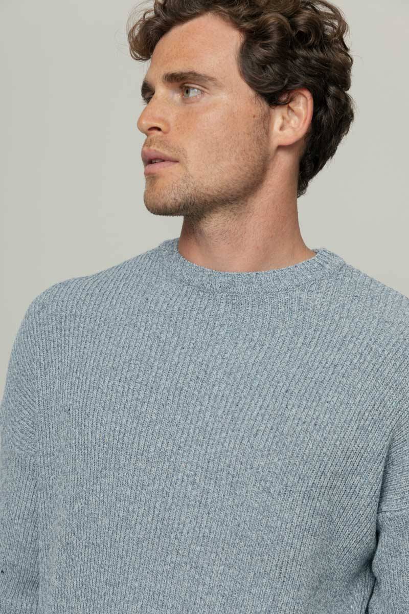 Rifò COSIMO Maglia Uomo Cotone Jeans Rigenerato Convenienza