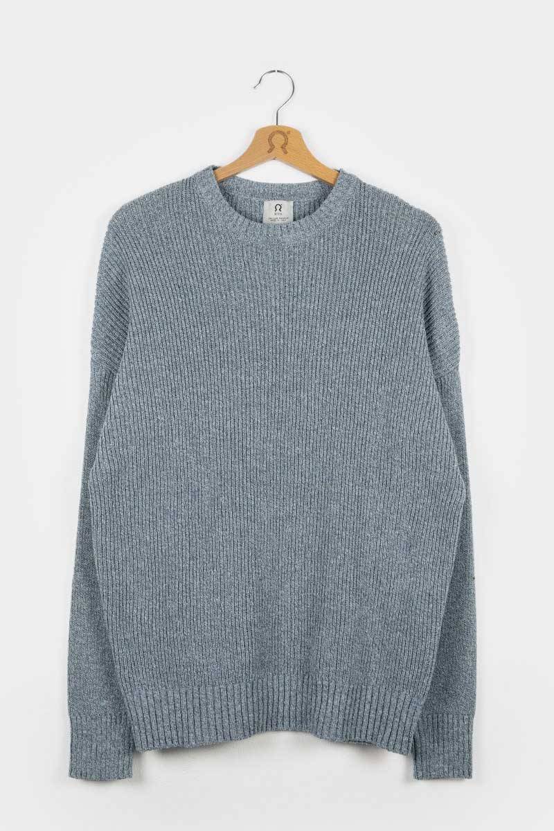 Rifò COSIMO Maglia Uomo Cotone Jeans Rigenerato Convenienza