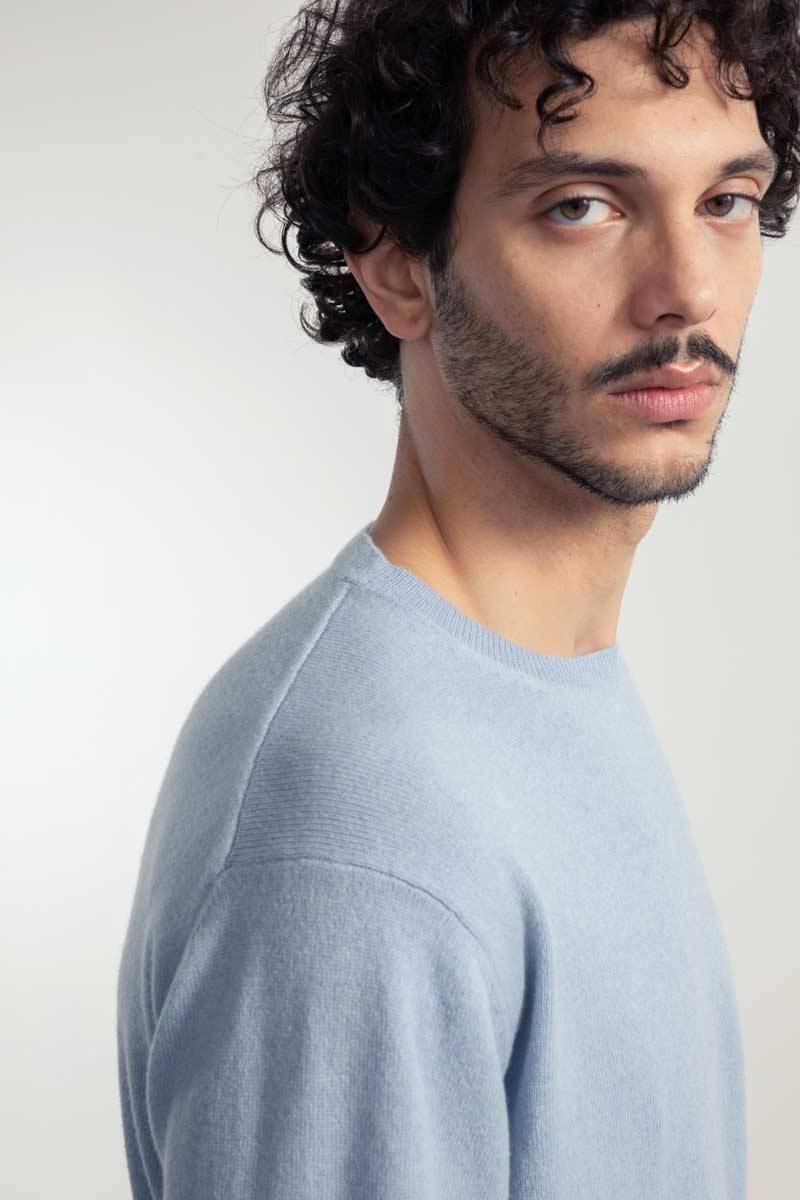 Rifò ALESSIO Maglia Uomo Light Cashmere Rigenerato Presa
