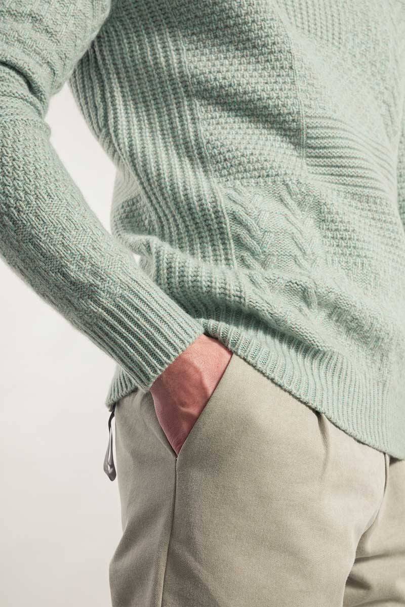 Rifò BARTOLOMEO Maglia Collo Alto Uomo Cashmere Rigenerato Offerta
