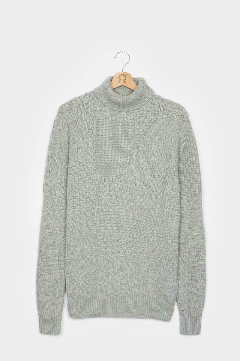 Rifò BARTOLOMEO Maglia Collo Alto Uomo Cashmere Rigenerato Offerta
