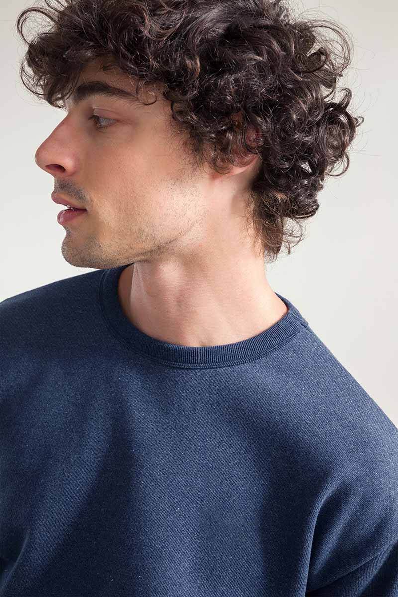 Rifò RAFAEL Felpa Uomo Cotone Jeans Rigenerato Online