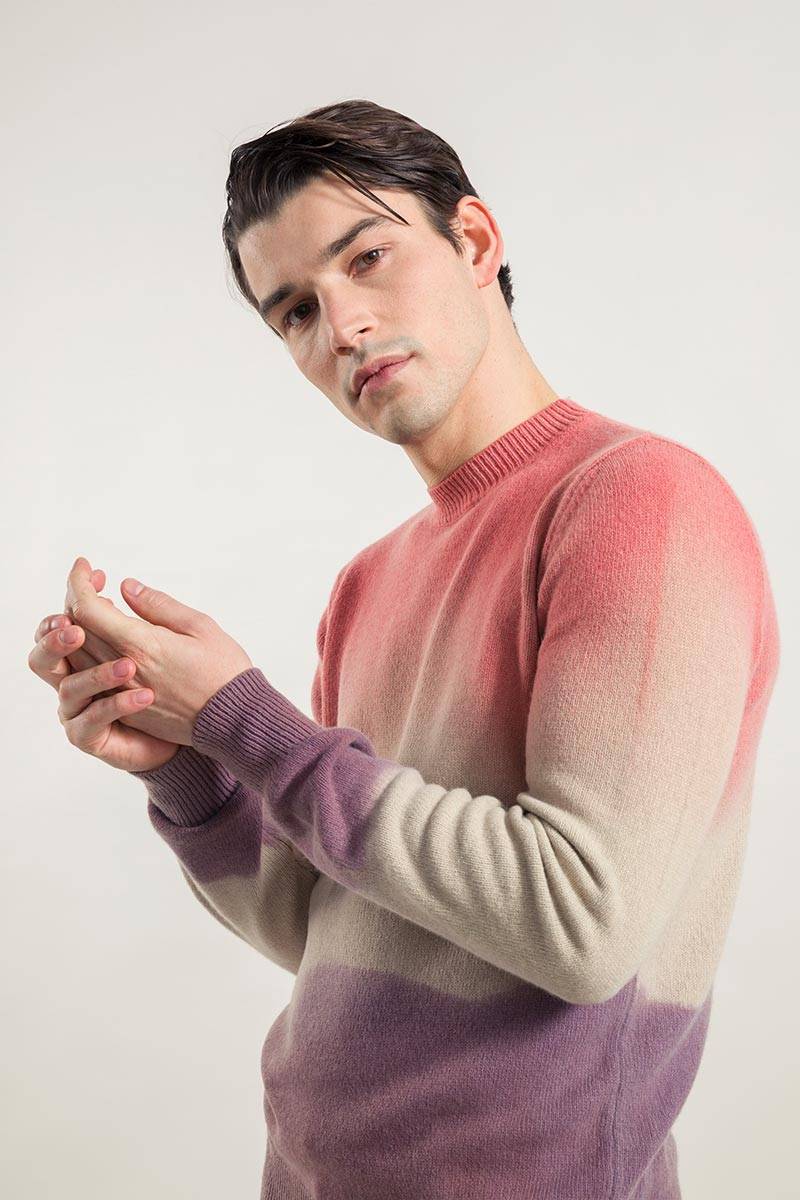 Rifò FOLCO Maglia Uomo Cashmere Rigenerato Vendita Economica